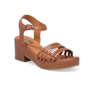 Miz Mooz NYC Graciela Heel Sandal Brandy Leather Sz 9.5/10 US 41 EU NIB Vacation